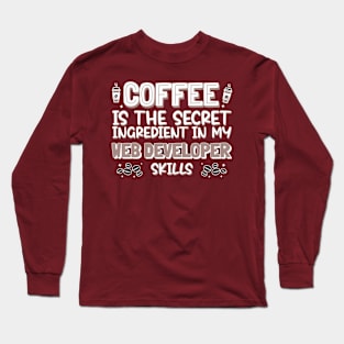 Coffee lover Web Developer Long Sleeve T-Shirt